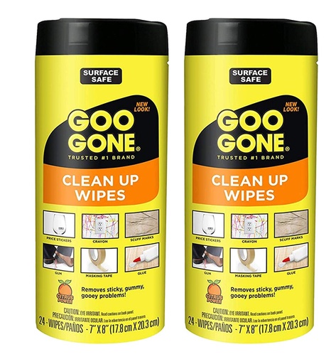 Goo Gone Wipes Pack