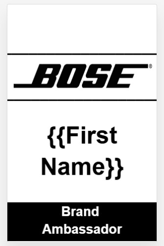 Bose Badge