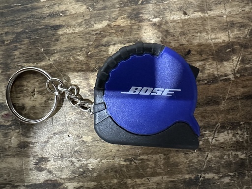 BOSE Blue Branded Tape Measure Keychain